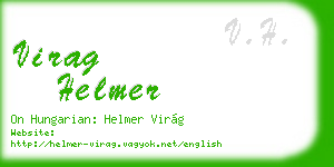 virag helmer business card
